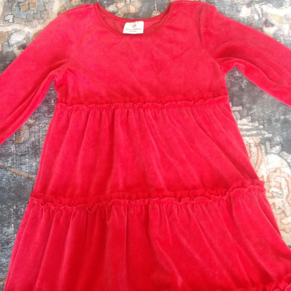 Size 130 Red Velvet Hanna Andersson Dress